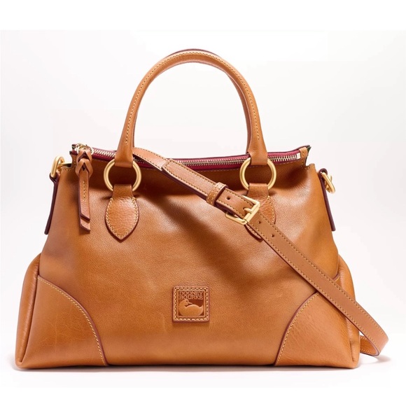 Dooney & Bourke Handbags - NWT Dooney & Bourke Natural Florentine Leather Large Satchel 30